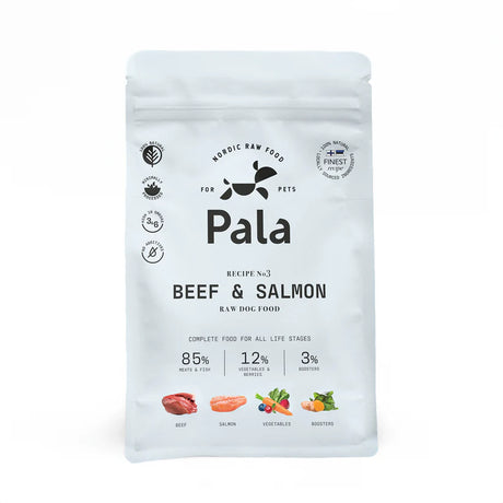 Pala Pala Hrana Raw pentru Caini cu Vita si Somon - imagine 1