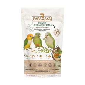 Papagaya OrniVital MealWorm Herb Feast High Protein pentru Papagali de Talie Medie