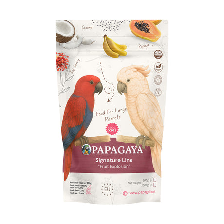 Papagaya Signature Line Fruit Explosion Hrana pentru Papagali de Talie Mare