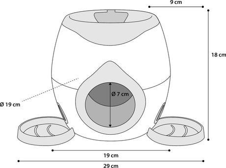 Pawise Pawise Ball Launcher Food Feeder Dispenser Recompense - imagine 3