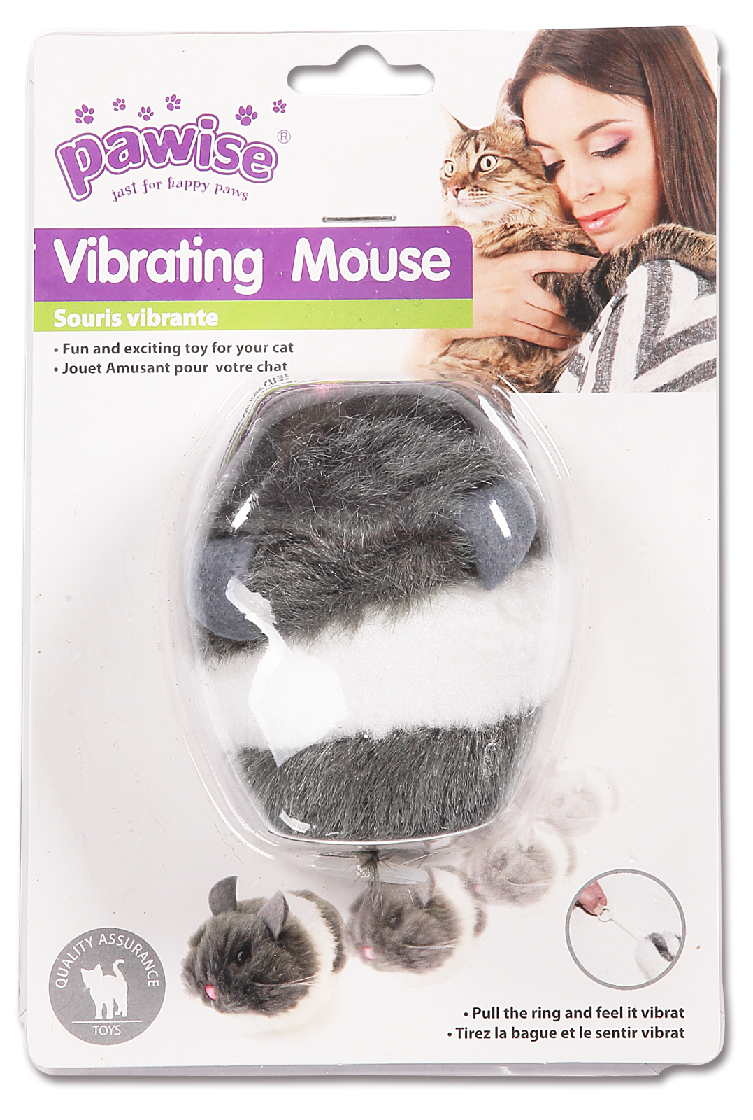 Pawise Pawise Cat Shakin Mouse 8 Cm - imagine 1
