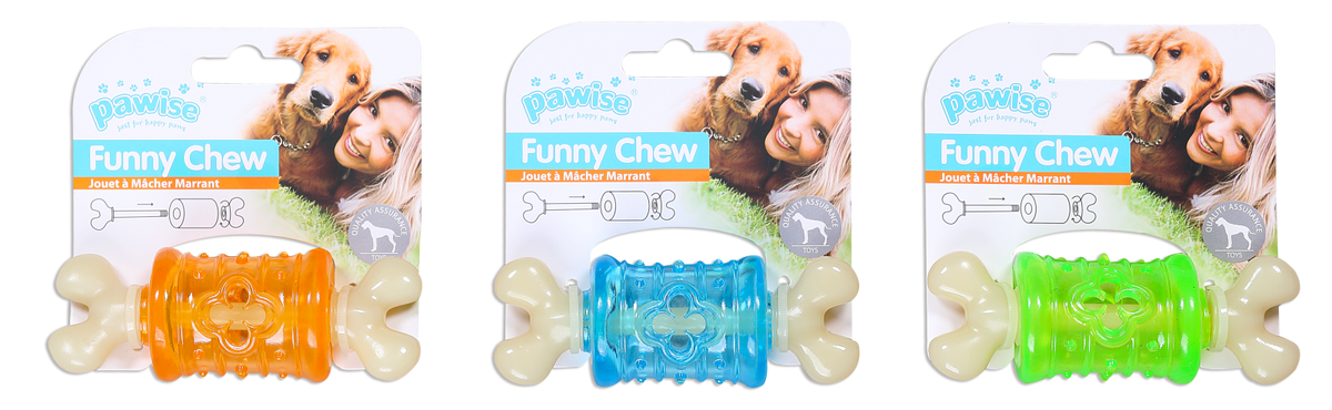 Pawise Funny Chew Jucarie de Ros pentru Caini S 10,5 cm