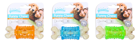 Pawise Funny Chew Jucarie de Ros pentru Caini S 10,5 cm