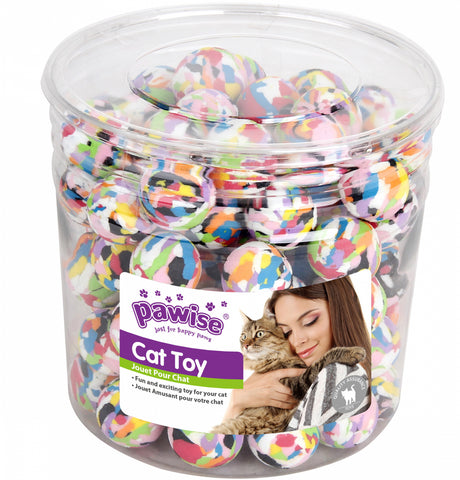 Pawise Pawise Jucarie Minge din Burete pentru Pisici 90 Buc