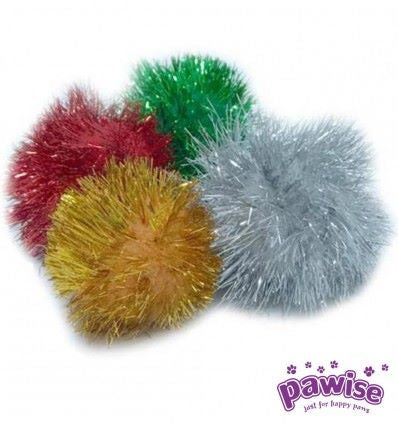 Pawise Pawise Jucarie Minge Pompom pentru Pisici 72 Buc - imagine 2