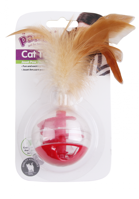 Pawise Pawise Jucarie Minge Transparenta cu Pene