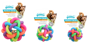 Pawise Rainbow World Minge cu Clopotel pentru Caini
