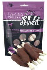 Pet's Dessert Pet's Desert Dog Cheese Stick&Lamb 80g LSL-03