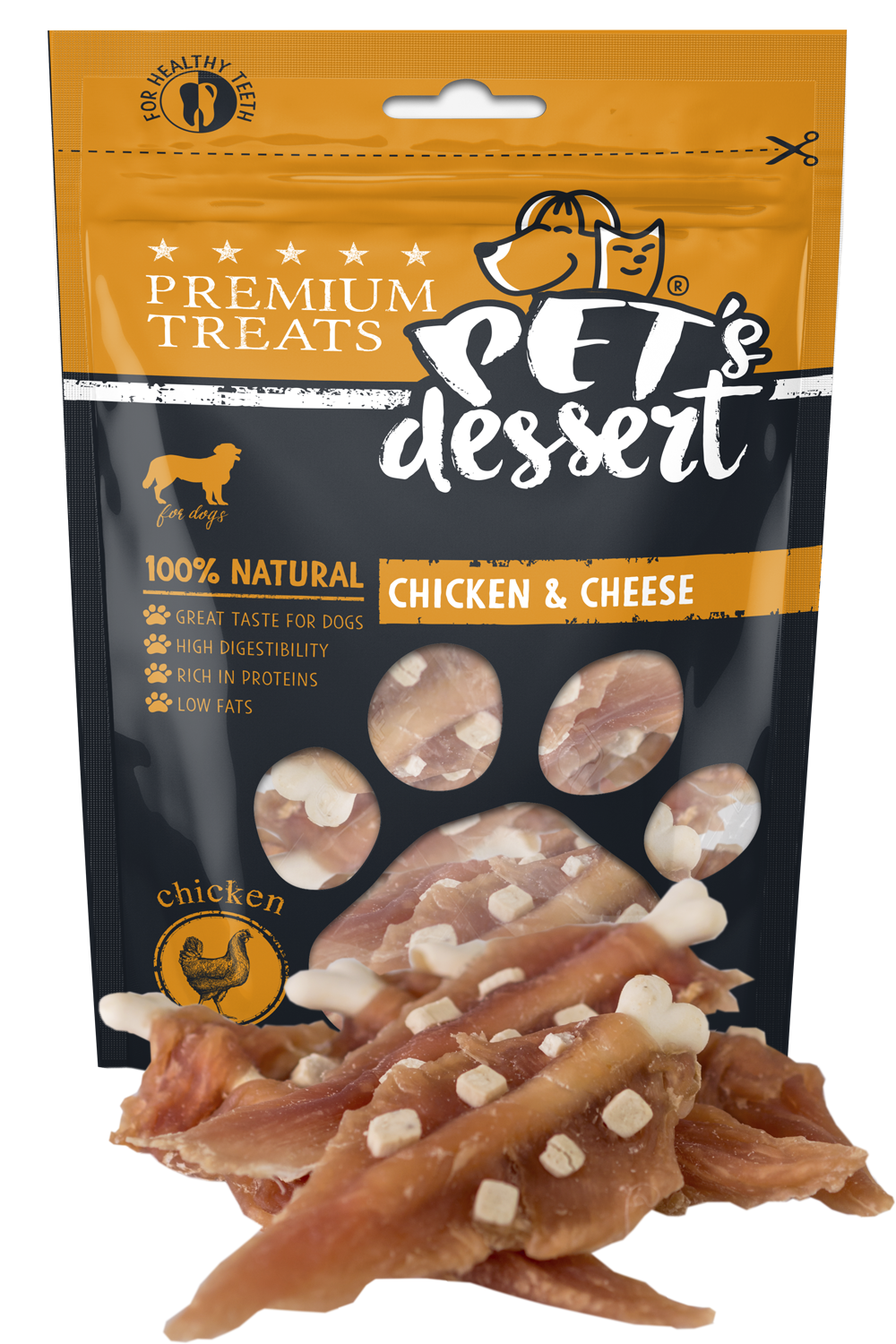 Pet's Dessert Pet's Desert Dog Chicken Cheese 80g LSC-19