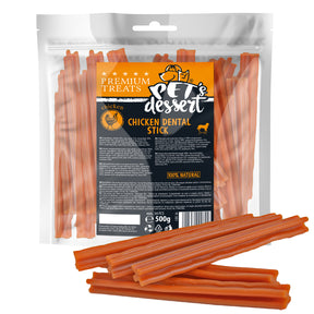Pet's Dessert Pet's Desert Dog Chicken Dental Stick 500g LSDC-36