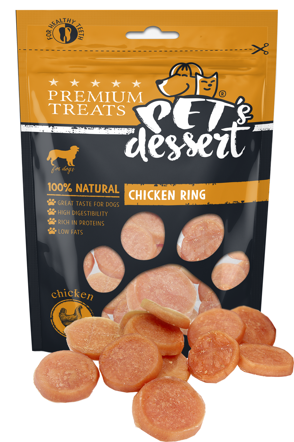 Pet's Dessert Pet's Desert Dog Chicken Ring 80G LSC-04