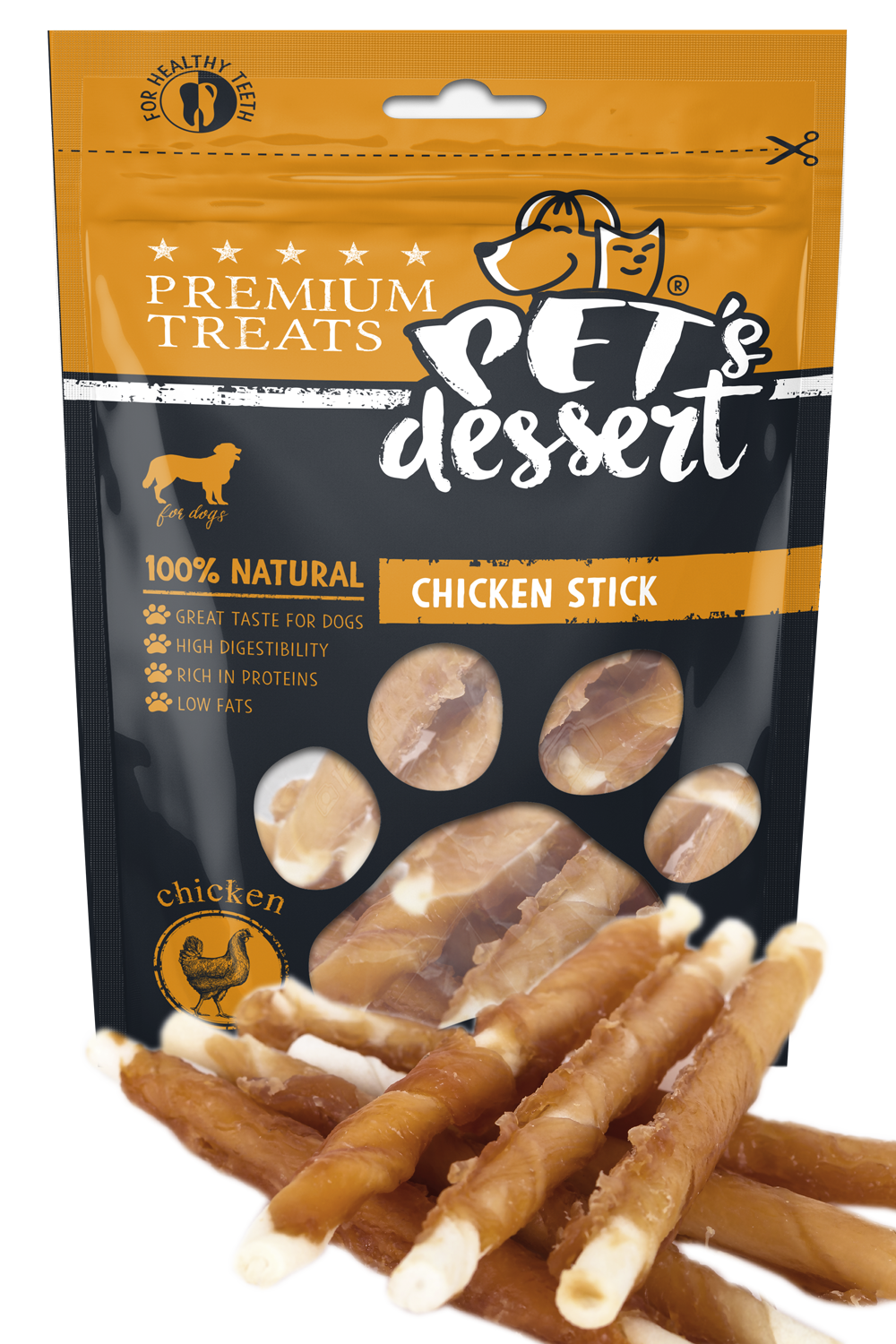 Pet's Dessert Pet's Desert Dog Chicken Stick LSC-44