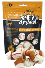 Pet's Dessert Pet's Desert Dog Knoted Bone&Chicken 80g LSC-50(2)