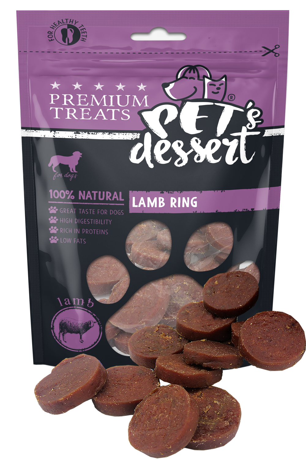 Pet's Dessert Pet's Desert Dog Lamb Ring 80G LSL-05