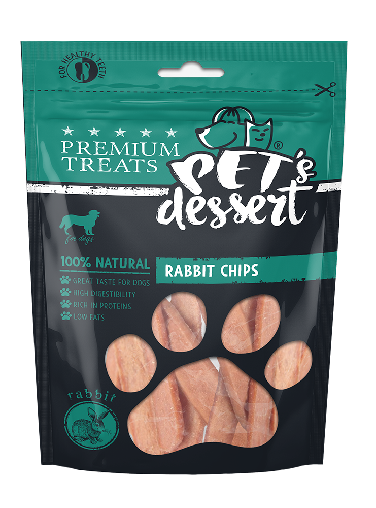 Pet's Dessert Pet's Desert Dog Rabbit Chips 80 Gr LSR-02