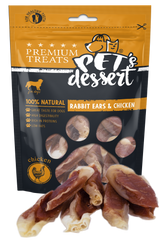 Pet's Dessert Pet's Desert Dog Rabbit Ears&Chicken 80g LSR-04(2)
