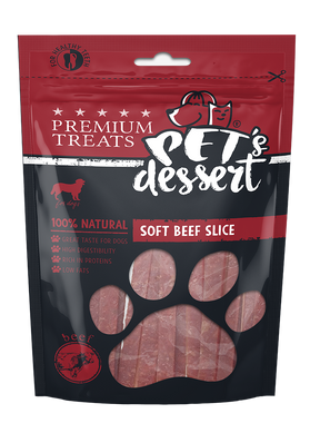Pet's Dessert Pet's Desert Dog Soft Beef Slice 80 Gr LSB-02