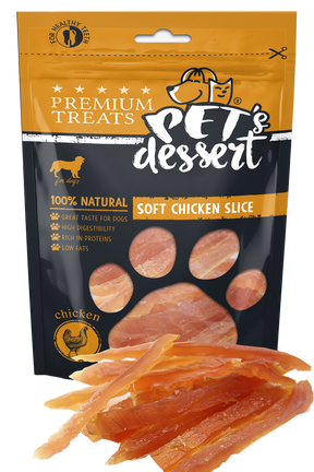 Pet's Dessert Pet's Desert Dog Soft Chicken Slice 80g LSC-02