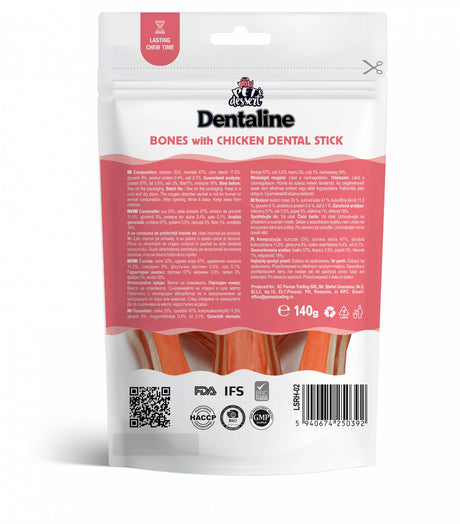 Pet's Dessert Pet's Dessert Dentaline Bones pentru Igiena Dentara Oase cu Pui - imagine 2