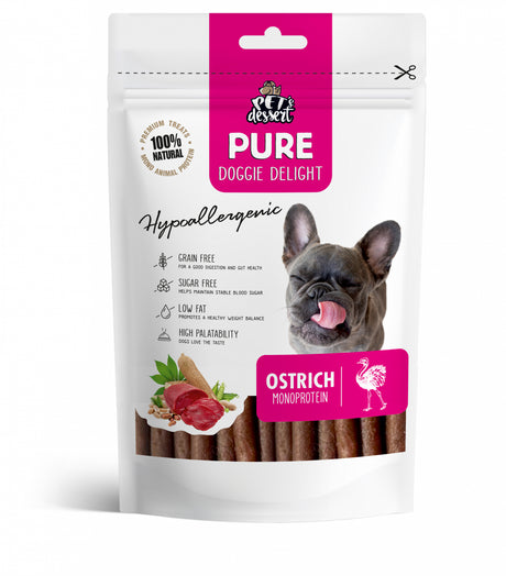 Pet's Dessert Pet's Dessert Ostrich Monoprotein Hypoallergenic 0.80 Gr - imagine 1