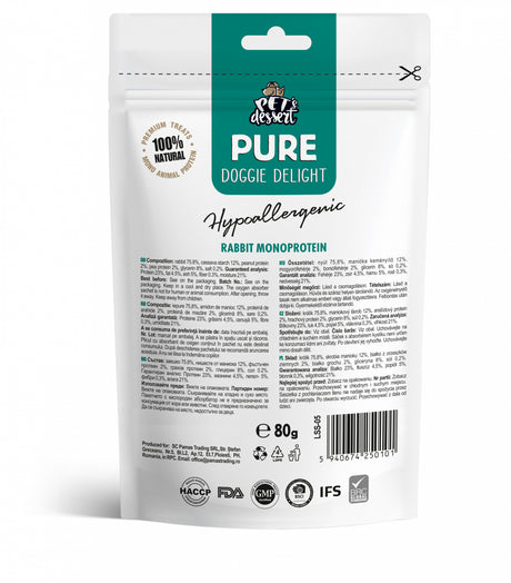 Pet's Dessert Pet's Dessert Rabbit Monoprotein Hypoallergenic 0.80 - imagine 2