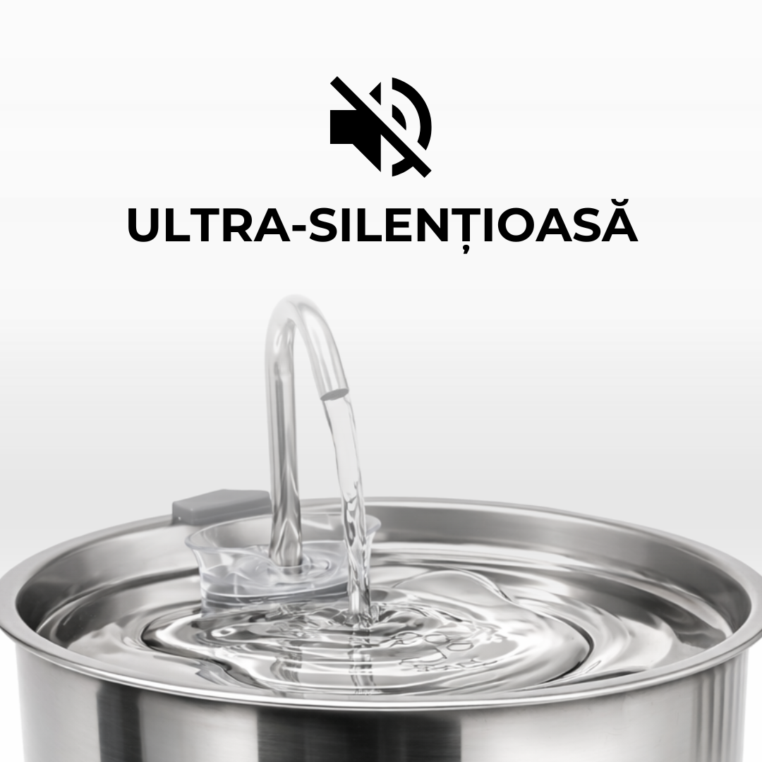 Petson Fantana AquaPet Steel pentru Caini si Pisici