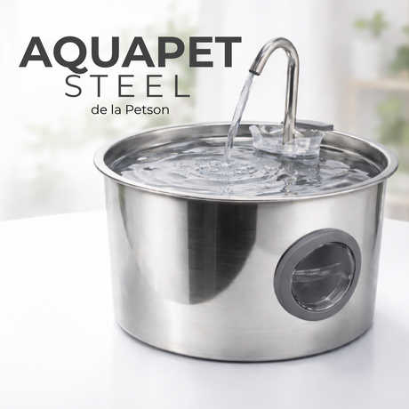 Petson Fantana AquaPet Steel pentru Caini si Pisici