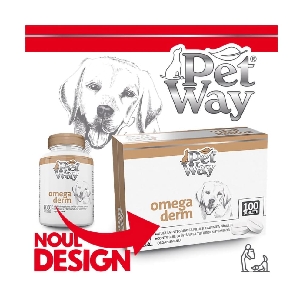 PetWay Petway Omega Derm - 100 Tablete - imagine 2