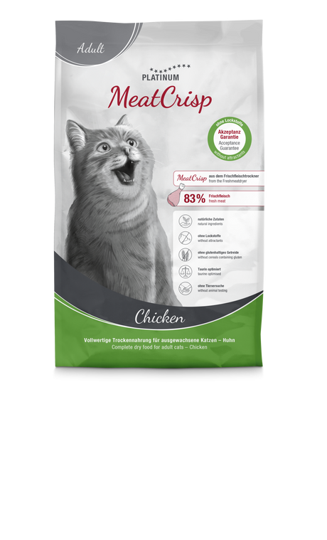 Platinum Adult Cat Meat Crisp Hrana Uscata cu Pui
