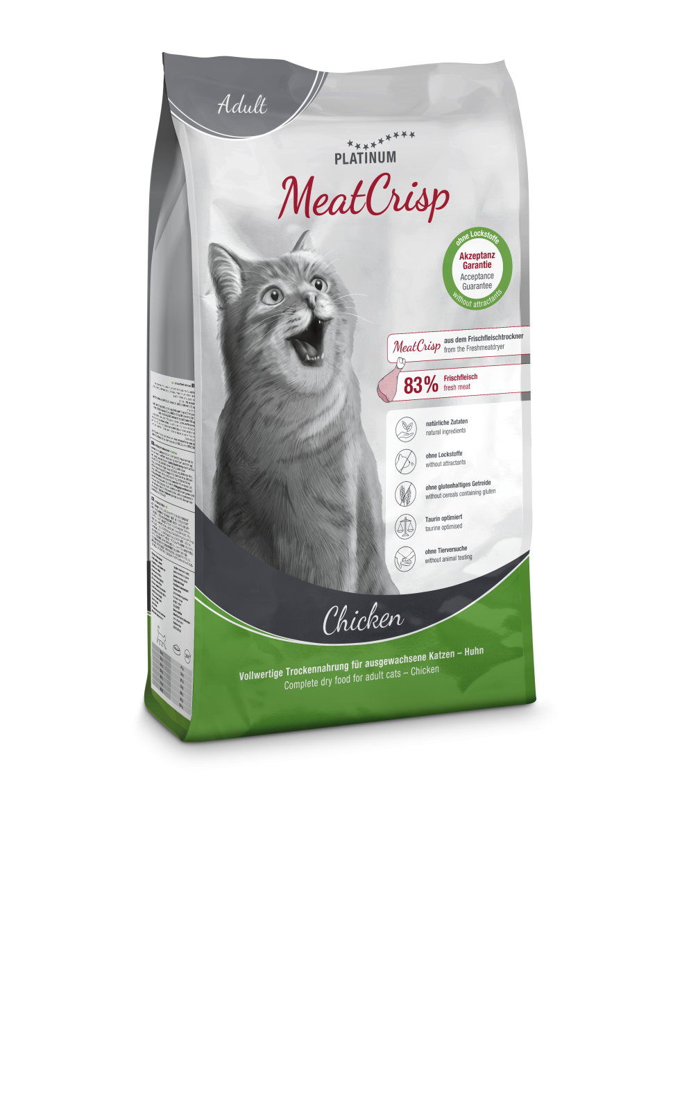 Platinum Adult Cat Meat Crisp Hrana Uscata cu Pui