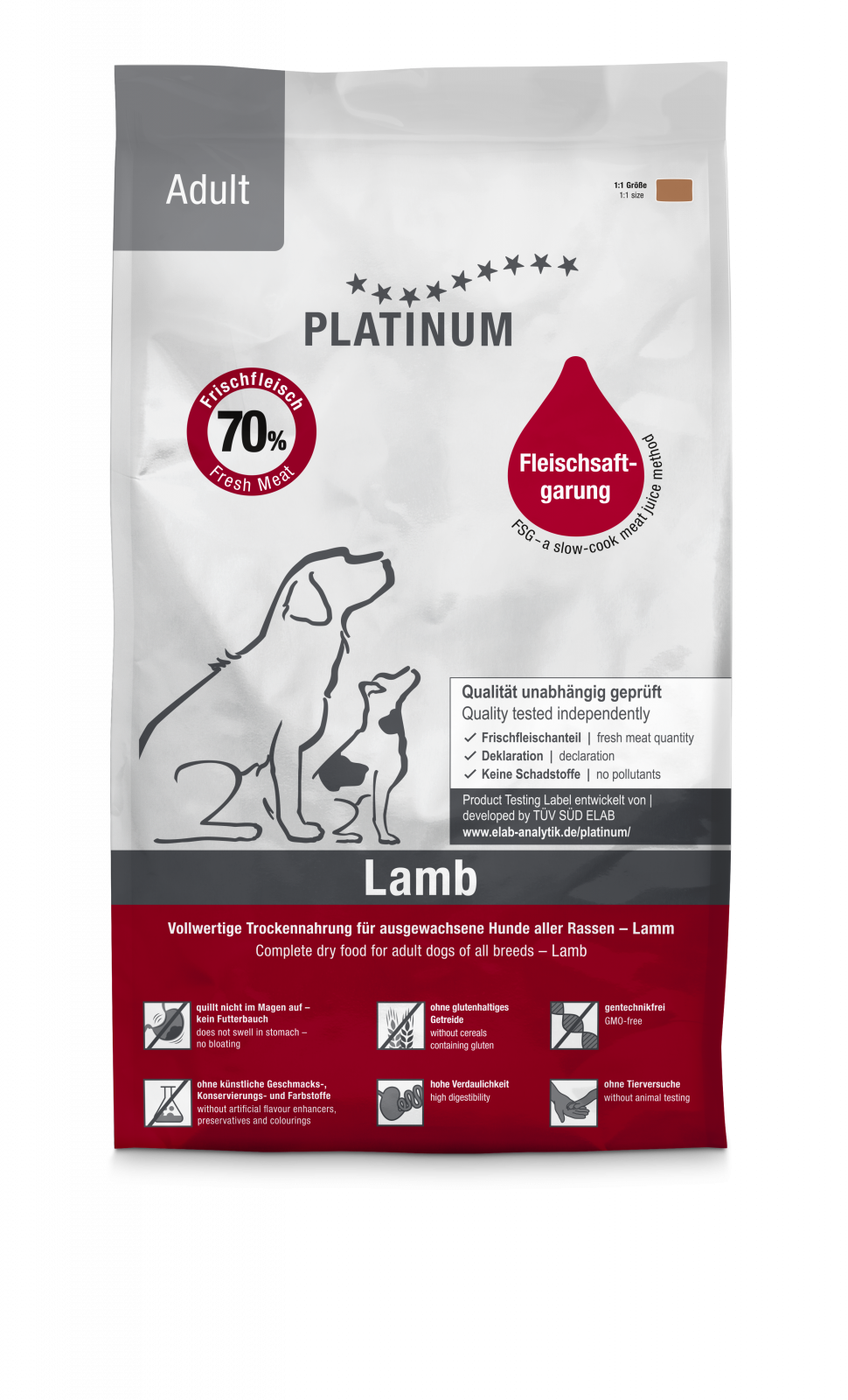 Platinum Platinum Dog Adult Talie Medie si Mare cu Carne de Miel - imagine 1
