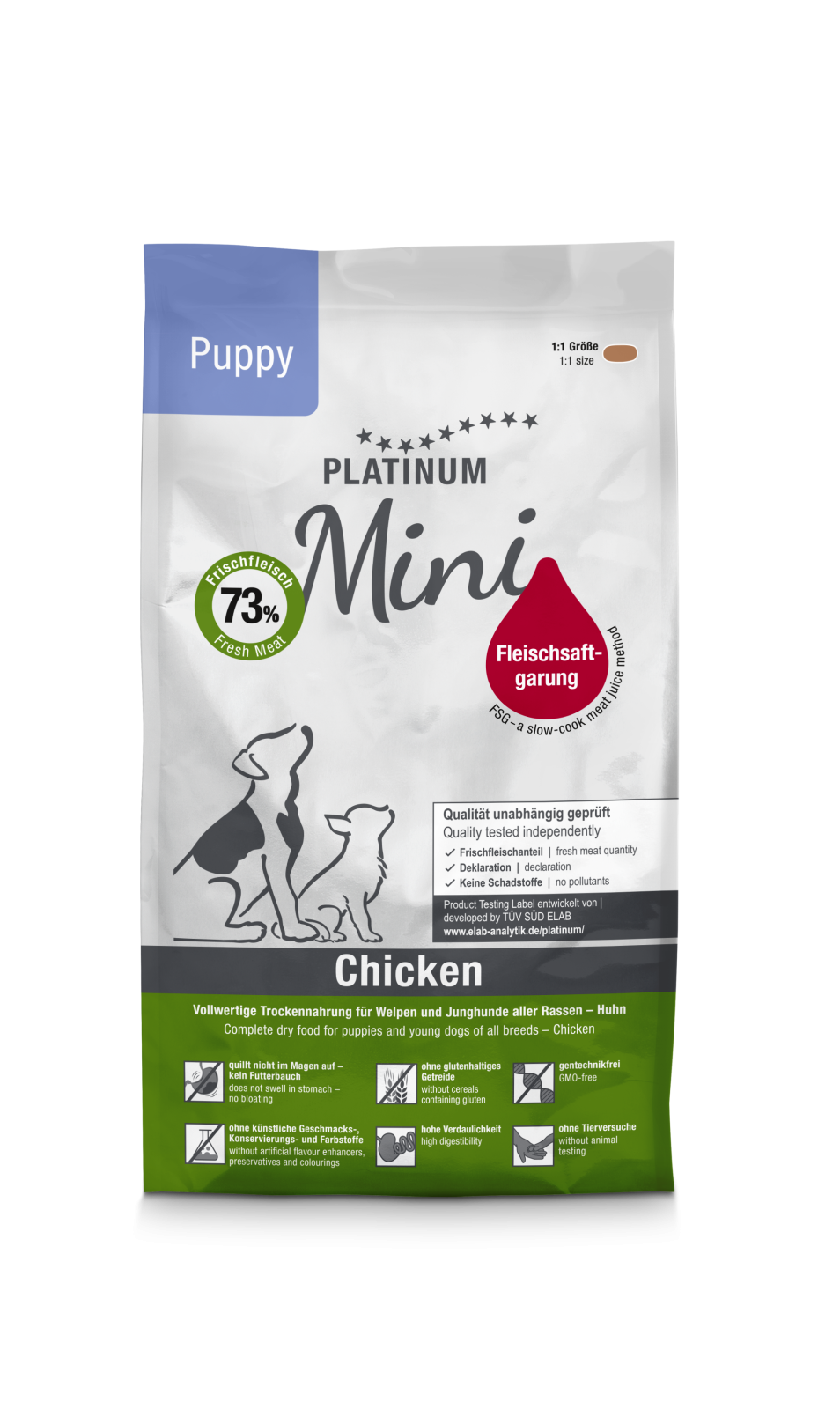 Platinum Platinum Dog Mini Puppy cu Carne de Pui 900 Gr - imagine 1