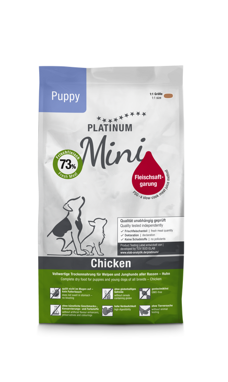 Platinum Platinum Dog Mini Puppy cu Carne de Pui 900 Gr - imagine 1