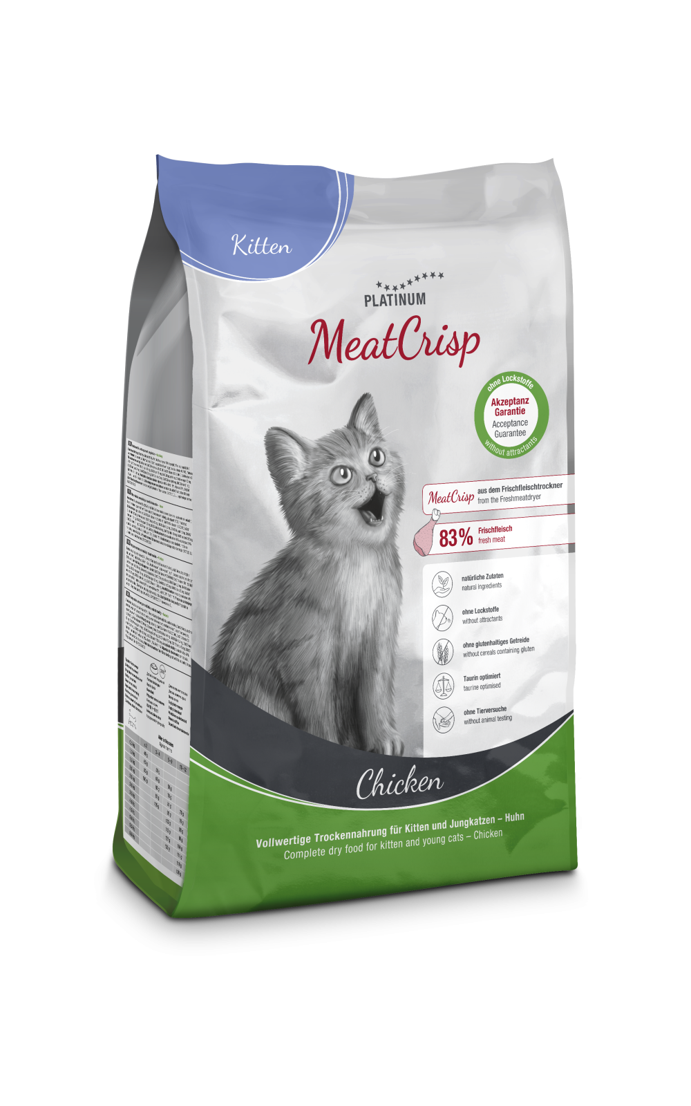 Platinum Meat Crisp Kitten Hrana Uscata cu Pui