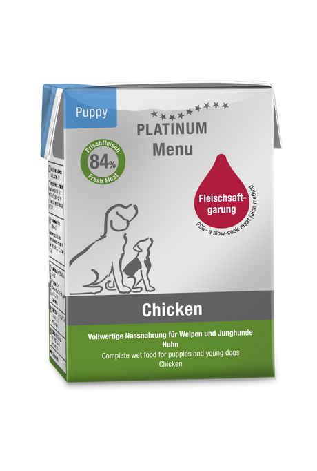 Platinum Platinum Meniu Hrana Umeda pentru Caini Juniori cu Pui 185 Gr - imagine 1