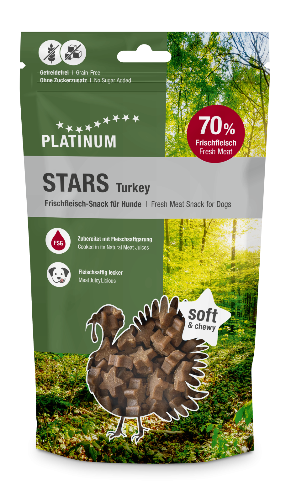 Platinum Stars Recompense cu Carne de Curcan 185 Gr