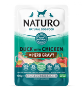 Naturo Pouch Naturo Dog Adult Grain&Gluten Free cu Rata si Pui 100 Gr - imagine 1