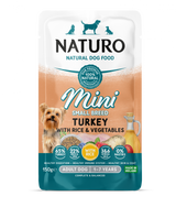 Naturo Pouch Naturo Dog Adult Mini cu Carne de Curcan si Orez 150 Gr - imagine 1