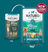 Naturo Pouch Naturo Dog Adult Mini cu Carne de Rata si Orez 150 Gr - imagine 2