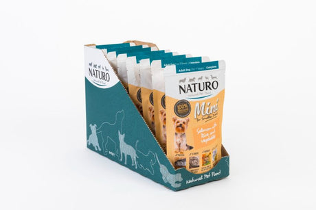 Naturo Pouch Naturo Dog Adult Mini cu Somon si Orez 150 Gr - imagine 2
