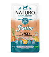 Naturo Pouch Naturo Senior cu Carne de Curcan, Orez si Legume 150 Gr - imagine 1