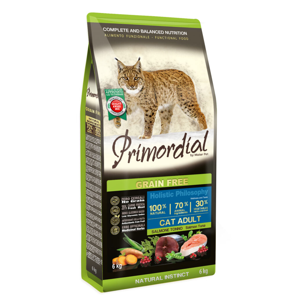 Primordial GF Holistic Cat Adult cu Somon si Ton
