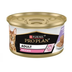 Pro Plan Pro Plan Cat Adult Delicate Digestion Pate cu Curcan Conserva 85 Gr