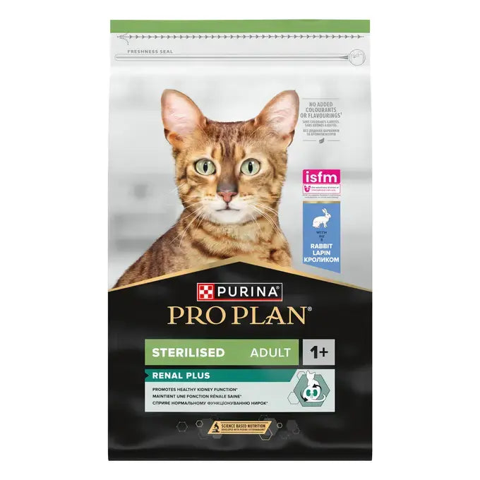 Pro Plan Cat Adult Sterilised Renal Plus 1+ cu Iepure