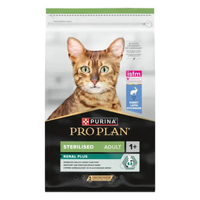 Pro Plan Cat Adult Sterilised Renal Plus 1+ cu Iepure