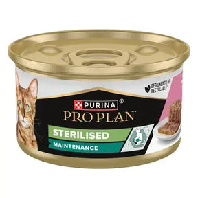 Pro Plan Pro Plan Cat Maitenance Adult Sterilised Terina cu Ton si Somon Conserva 85 Gr