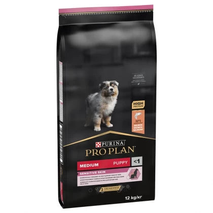 Pro Plan Pro Plan Medium Puppy Sensitive Skin Somon 12 Kg - imagine 1