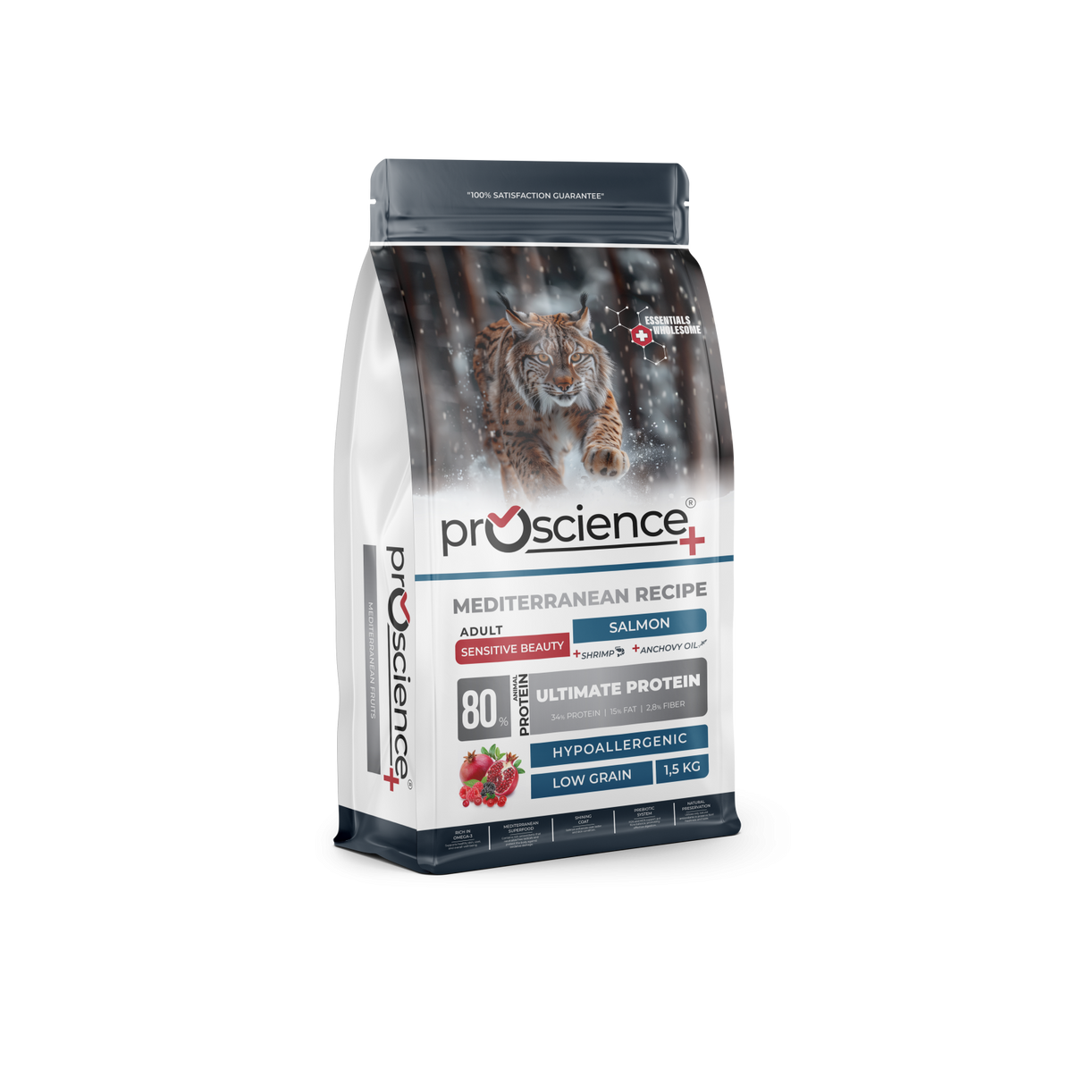 Pro Science Pro Science Adult Cat Hair Skin & Beauty cu Somon