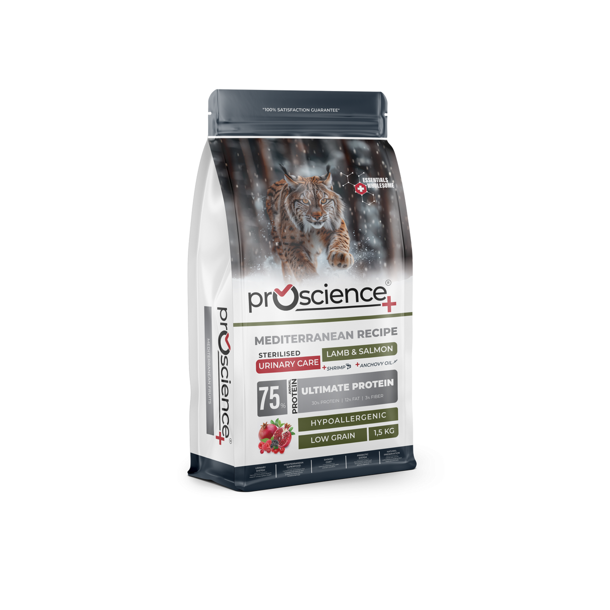 Pro Science Pro Science Sterilised Cat Urinary Care cu Miel si Somon