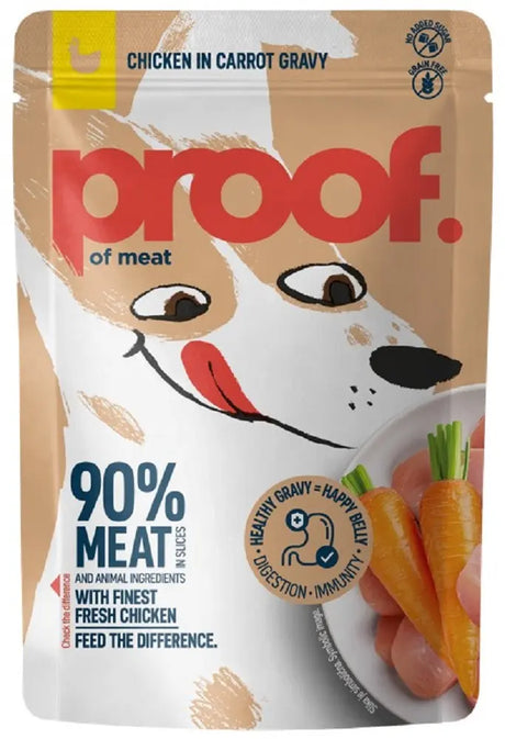 Proof Hrana Umeda pentru Caini cu Pui in Sos de Morcovi 100 Gr